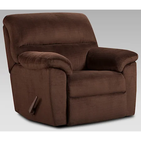 Casual Recliner with Pillow Top Arms