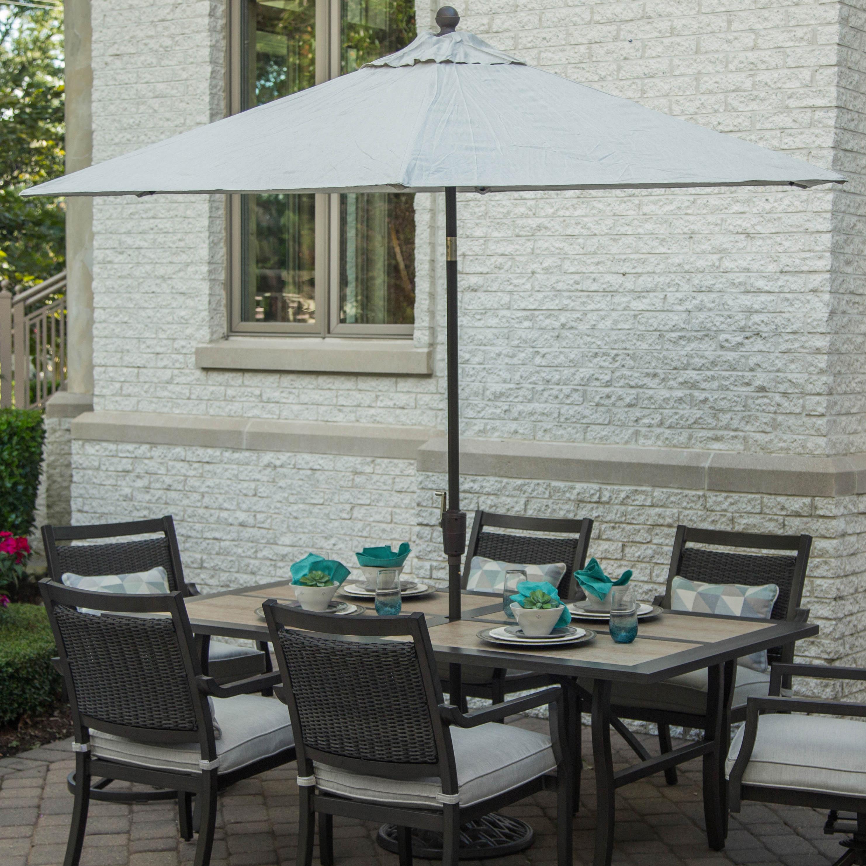 abba patio auto tilt crank sunbrella 9 foot patio umbrella Abba Patio, 9ft Outdoor Patio Umbrella, UV-Blocking Fabric, Crank Tilt  System, Sand Color
