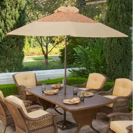 agio davenport 9 ft. patio market umbrella 9' Wooden this umbrella is made ready for years of enjoyment Discover the Best Agio Umbrellas