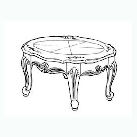 Beautiful Dark Sherry Round End Table