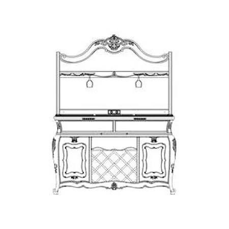 Dining Sideboard & Bar Top Hutch