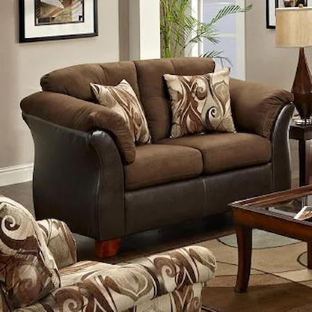 Stationary Two-Toned Loveseat