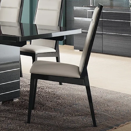 Contemporary Dining Chair with Upholstered Seat and Seatback