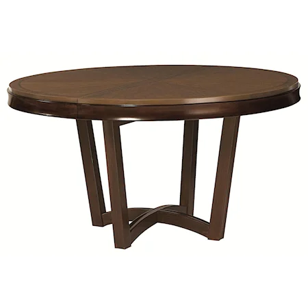 Round Dining Table with Leaf