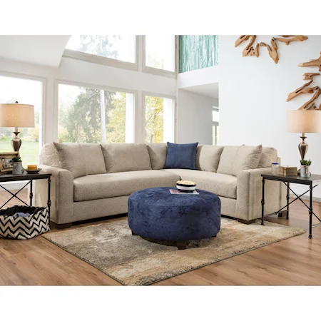 Casual L-Shaped Sectional