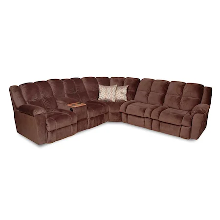 Reclining Sectional with Sleeper Sofa