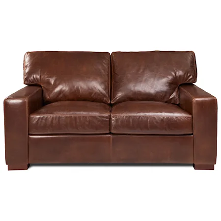 Contemporary Loveseat with Deep Seats