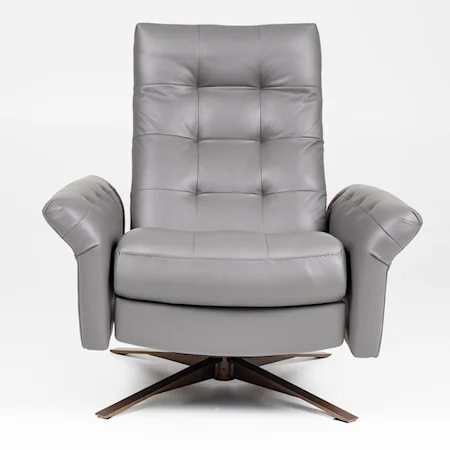 European-Style Fully Adjustable Swivel Glider Recliner - Large Size