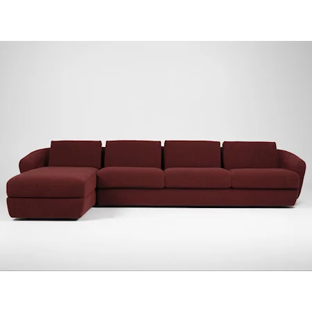 Contemporary 4-Seat Sofa with Chaise