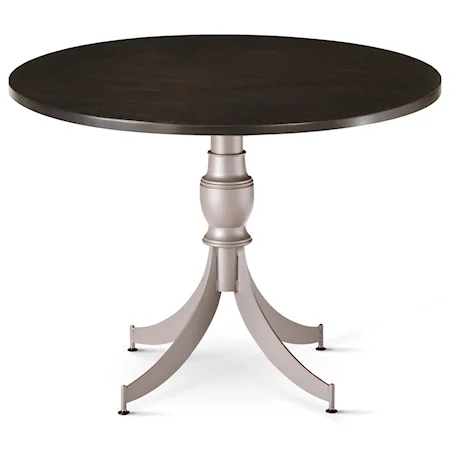 Customizable Penelope Table with Turned Pedestal Base