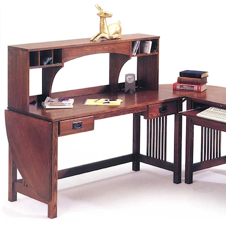 Drop Leaf Desk with Hutch