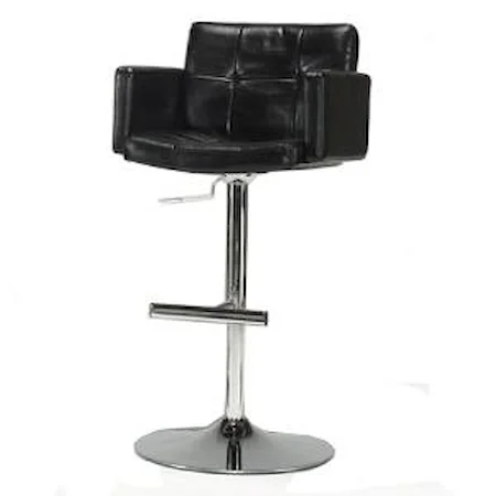 Adjustable Gas Lift Bar Stool with Arms