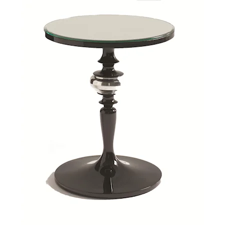 Sitara Accent Table in Midnight Black