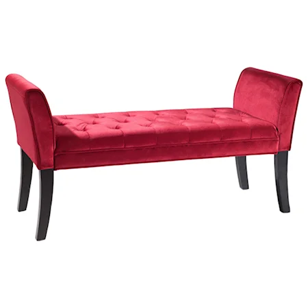 Glam Velvet Bench with Button Tufting