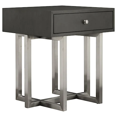 Contemporary Lamp Table with Drawer