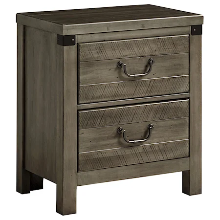 Contemporary Night Stand with USB Charging Station