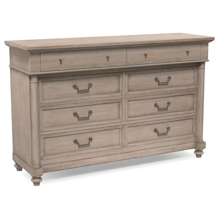 Customizable 8 Drawer Dresser