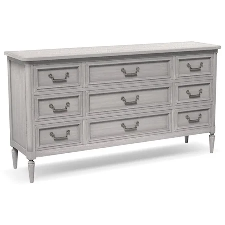 Customizable 9 Drawer Dresser