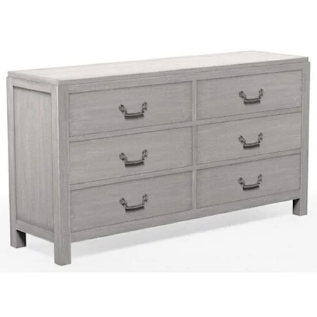 Customizable 6 Drawer Dresser