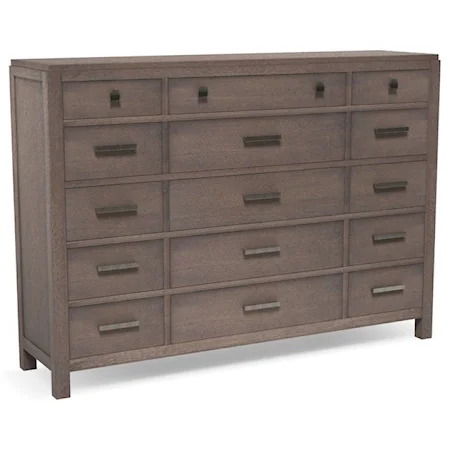 Customizable 15 Drawer Dresser