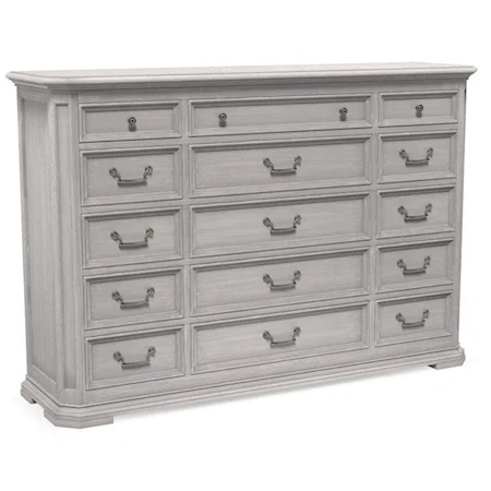 Customizable 15 Drawer Dresser