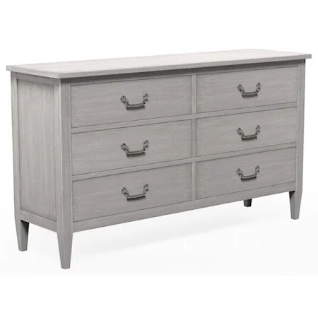 Customizable 6 Drawer Dresser