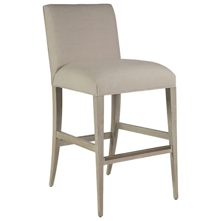 Madox Upholstered Low Back Barstool