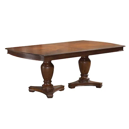 Madison Double Pedestal Table Base and Top