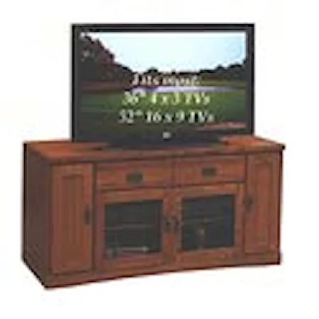 55" TV Console w/doors and drawers