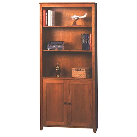 34" Bookcase with door