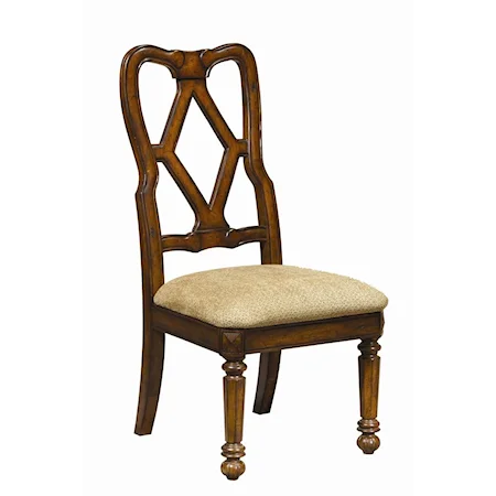 Upholstered Diamond Back Dining Side Chair