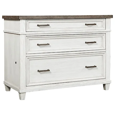 Casual Lateral File with Removable Dividers and Locking File Drawers