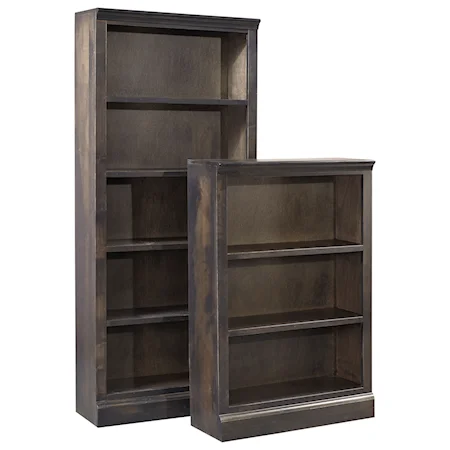 60" Bookcase w/ 3 fixed shelves