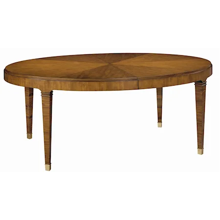 Oval Dining Table with Tapererd Legs