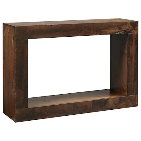 Transitional 48" Console Table with Lower Open Shelf