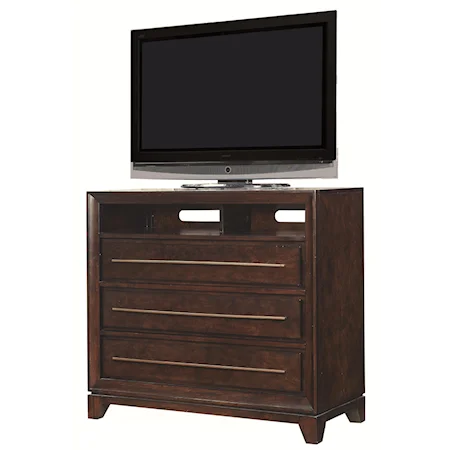 Entertainment Chest with Flip-Down Drawer