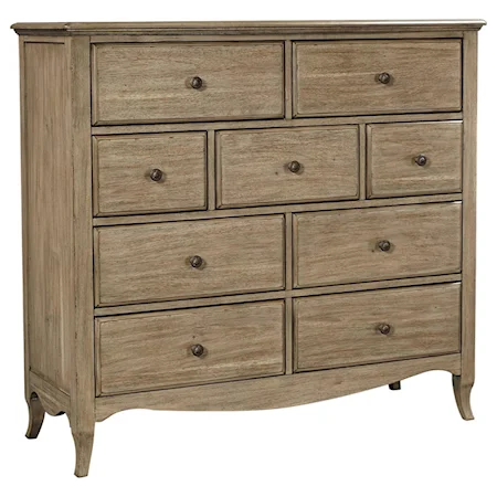 Casual 9-Drawer Chesser with Felt-Lined Top Drawers