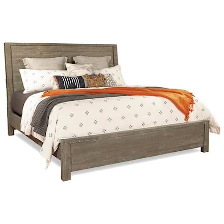 Queen Sleigh Bed with Built-in USB Chargers