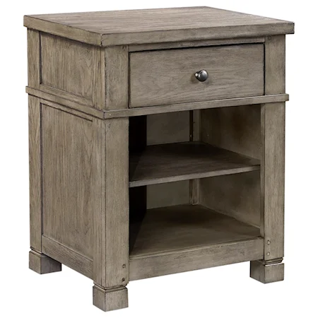 1 Drawer Nightstand with Felt Lined Drawer