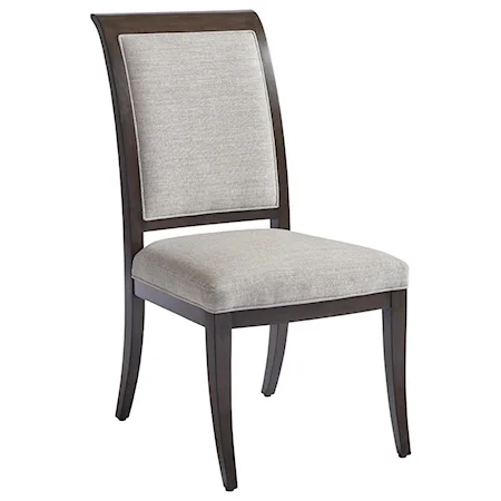 Kathryn Side Chair in Atwood Gray Fabric