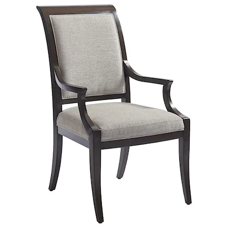 Kathryn Arm Chair in Atwood Gray Fabric