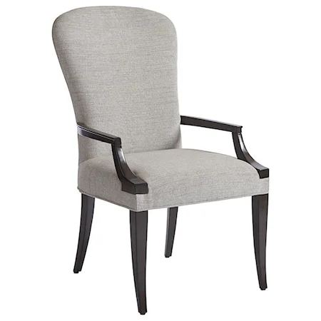 Schuler Upholstered Arm Chair in Atwood Gray Fabric
