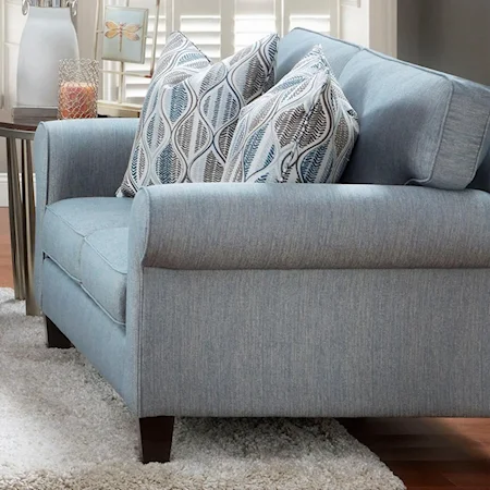 Loveseat with Rolled Arms