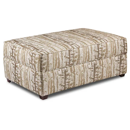 Contemporary Storage Ottoman with 2 Pillows