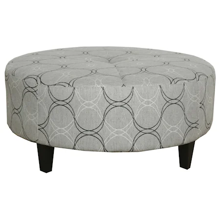 Contemporary Round Ottoman