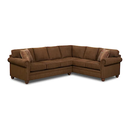 2 Piece Traditional Sectional Sofa