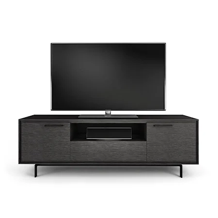 Home Theater Cabinet with Doors and Shelving