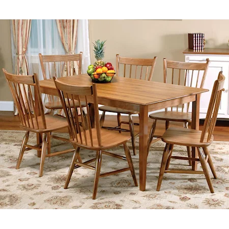 7-Piece Rectangular Table & Chair Set