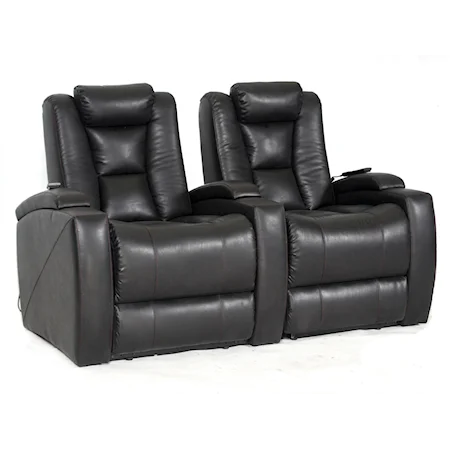 Two Seat Power Reclining Home Theater Sofa