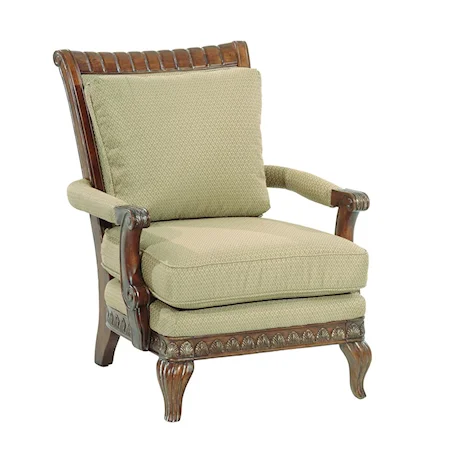 Exposed Wood Upholstered Correlate Chair